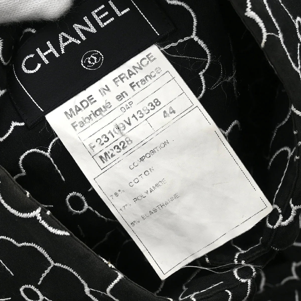 Chanel 2004 Blouse Shirt Black #44