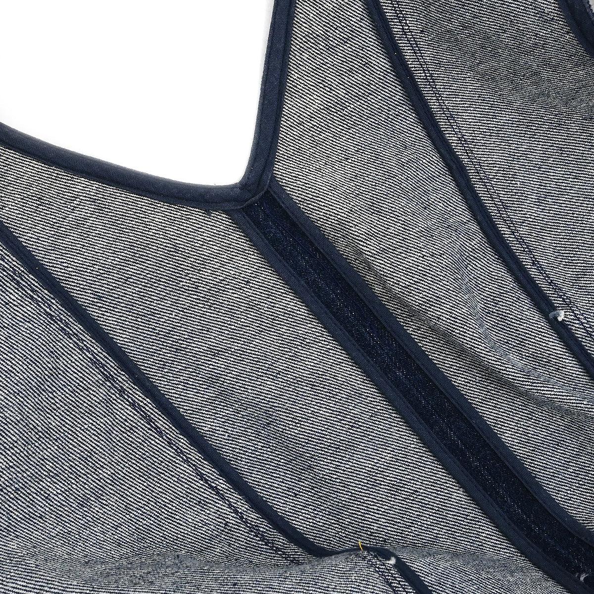 Chanel Denim Sleeveless Dress Indigo #36