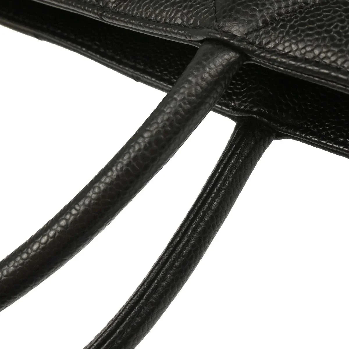 Chanel Black Caviar Medallion Tote Handbag