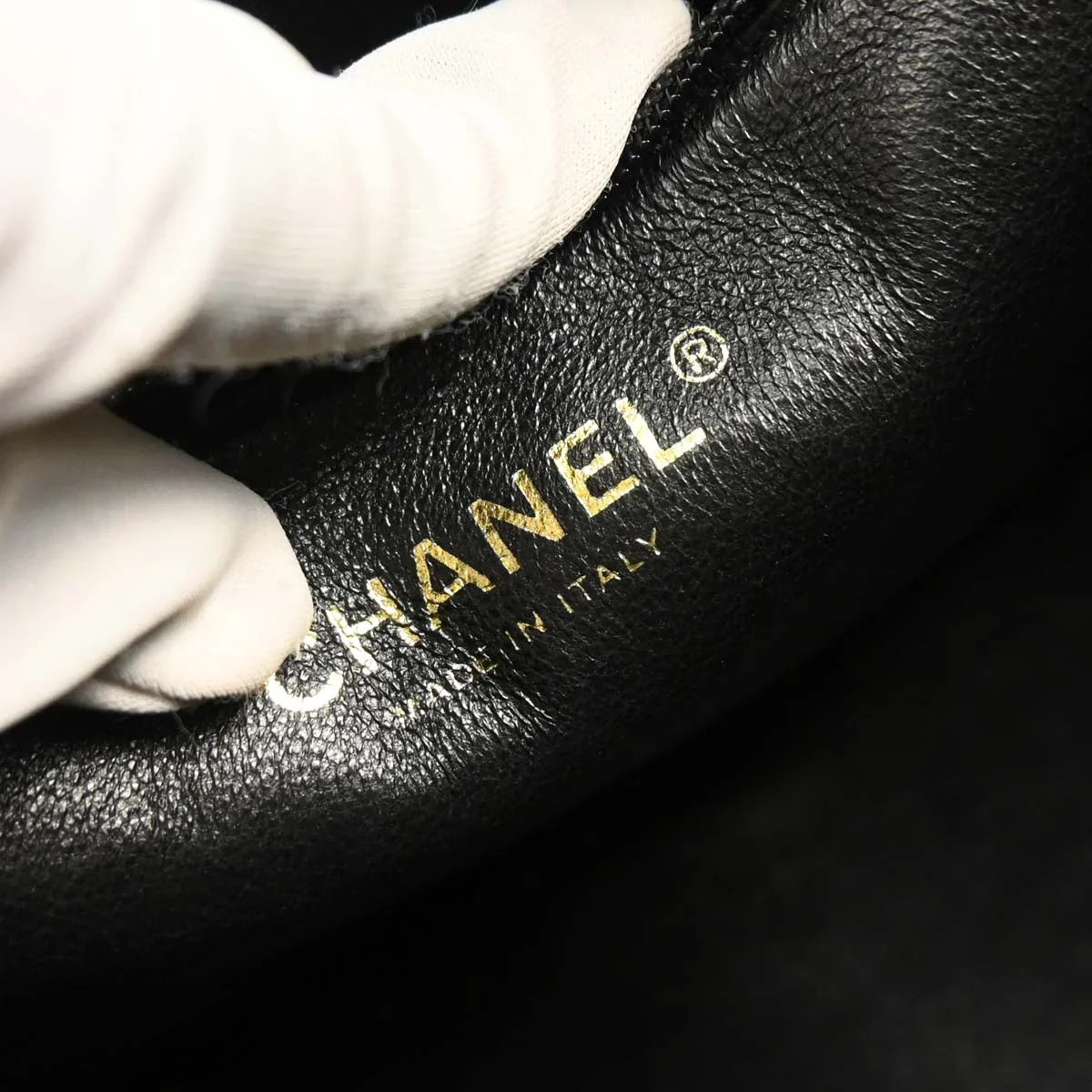 Chanel Black Caviar Medallion Tote Handbag