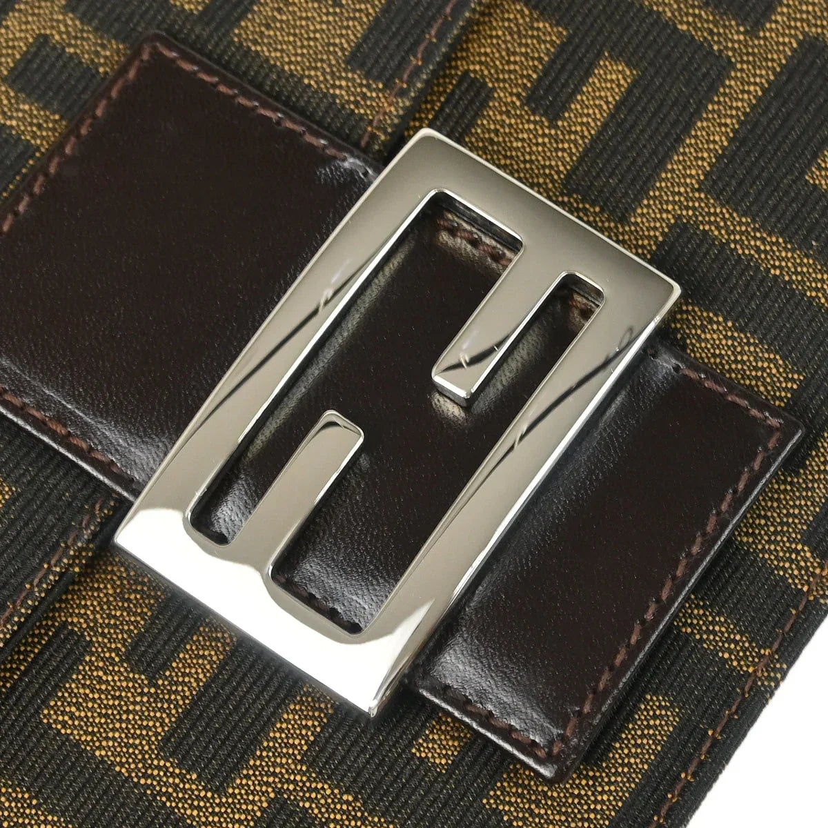 Fendi 1990s Brown Zucca Shoulder Bag