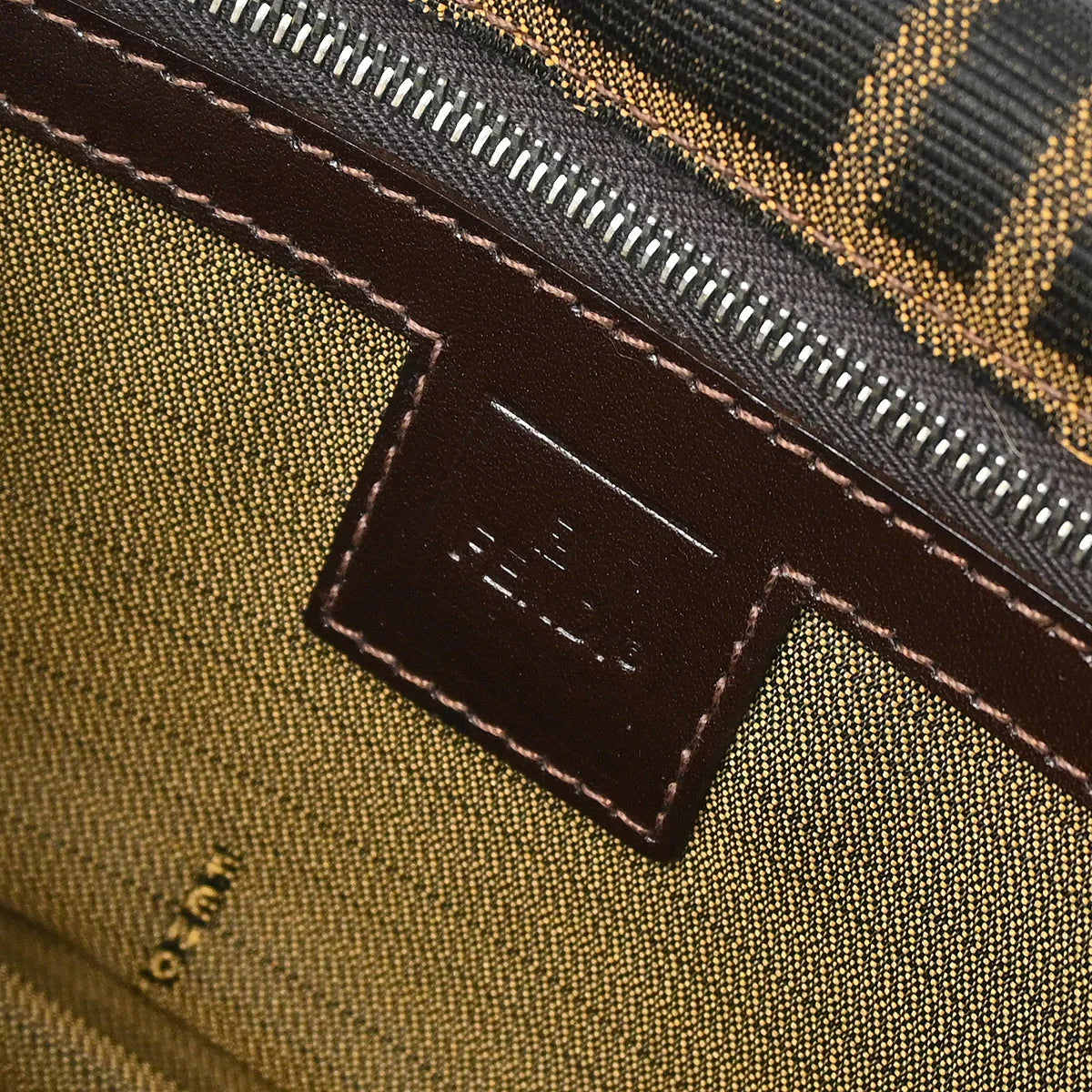 Fendi 1990s Brown Zucca Shoulder Bag