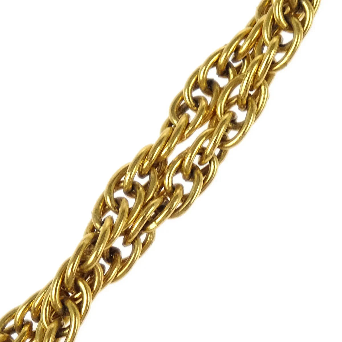 Chanel Loupe Chain Necklace Gold