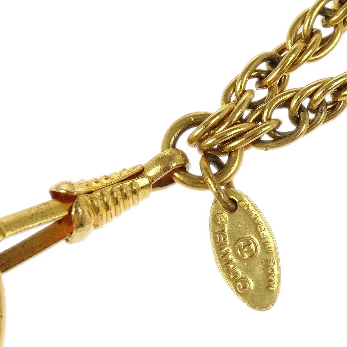 Chanel Loupe Chain Necklace Gold