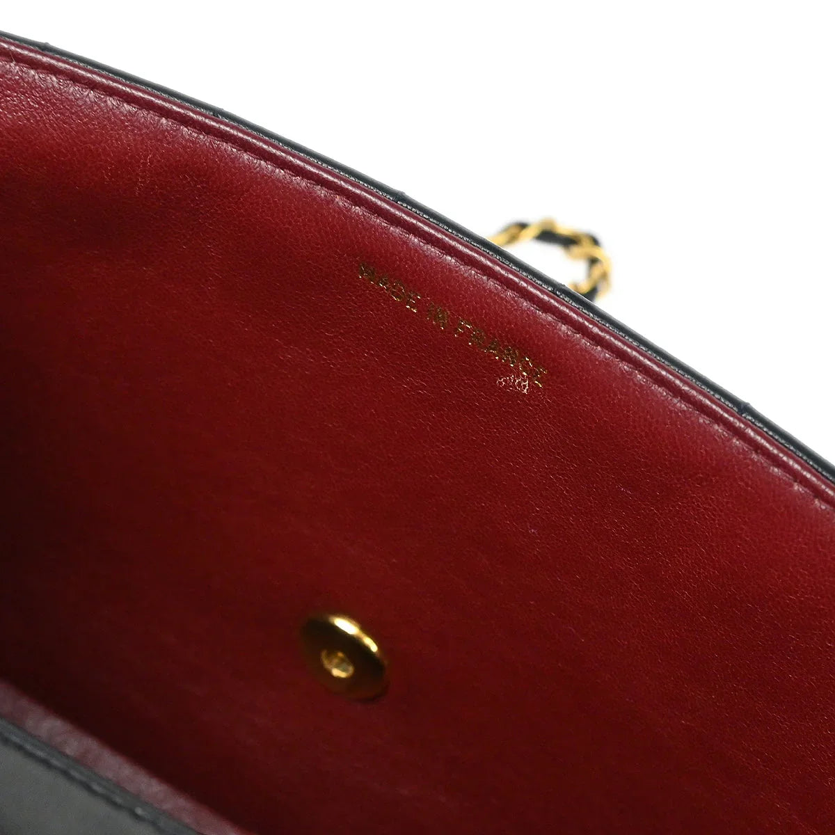 Chanel Black Lambskin Mademoiselle Straight Flap Shoulder Bag