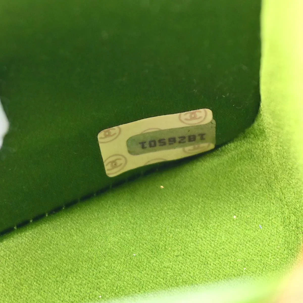 Chanel Green Satin Diana Shoulder Bag