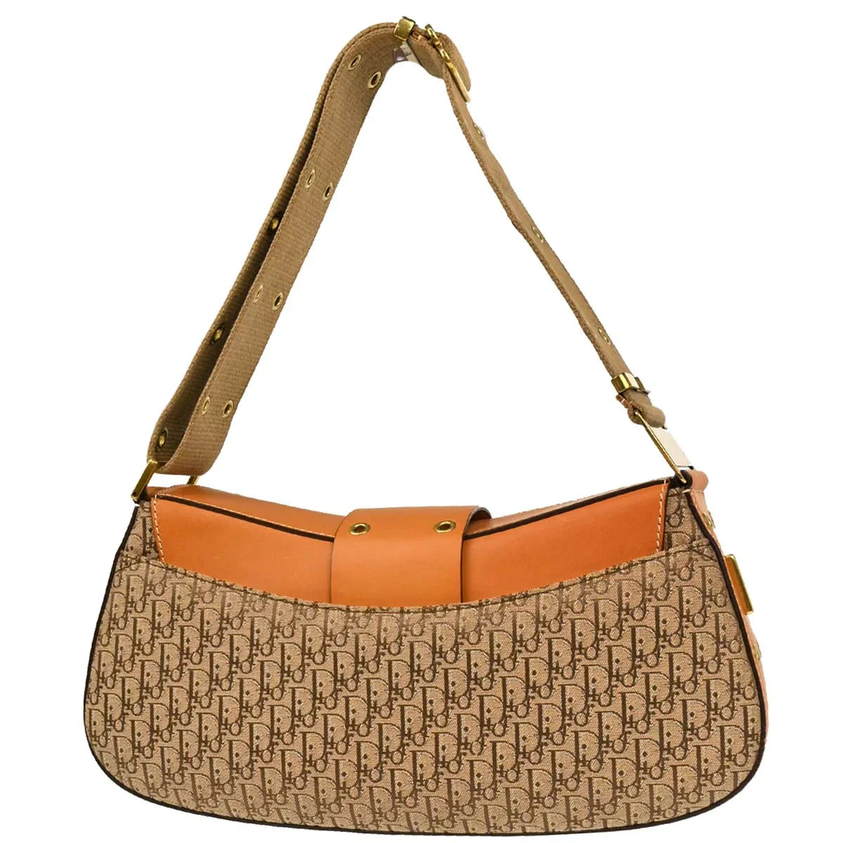 Christian Dior Brown Trotter Street Chic Columbus Shoulder Bag