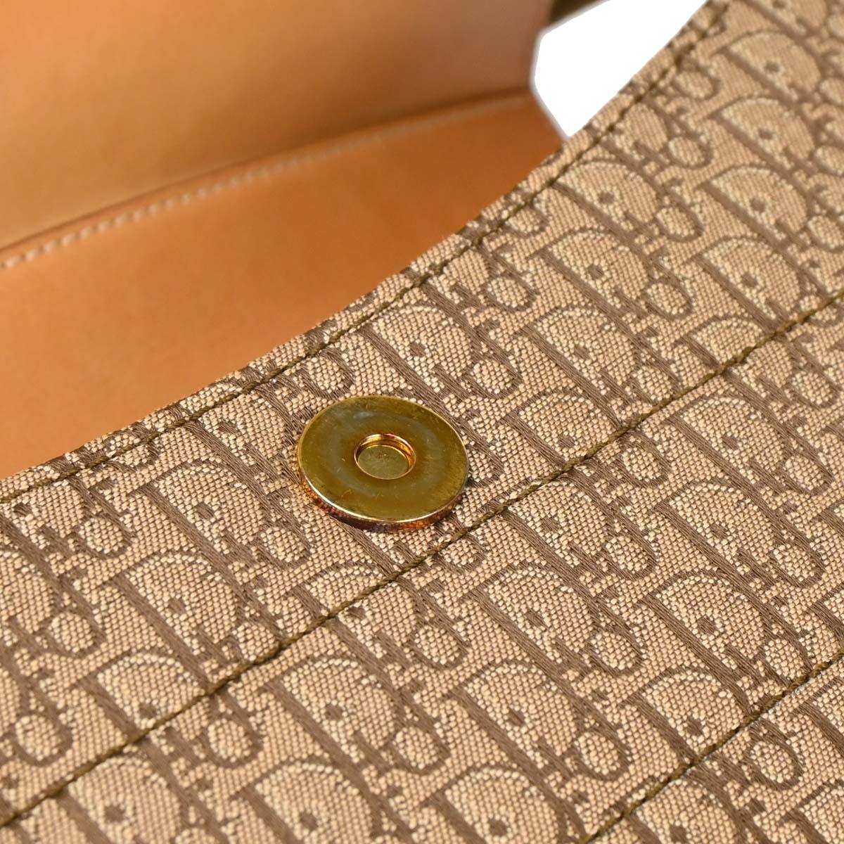 Christian Dior Brown Trotter Street Chic Columbus Shoulder Bag
