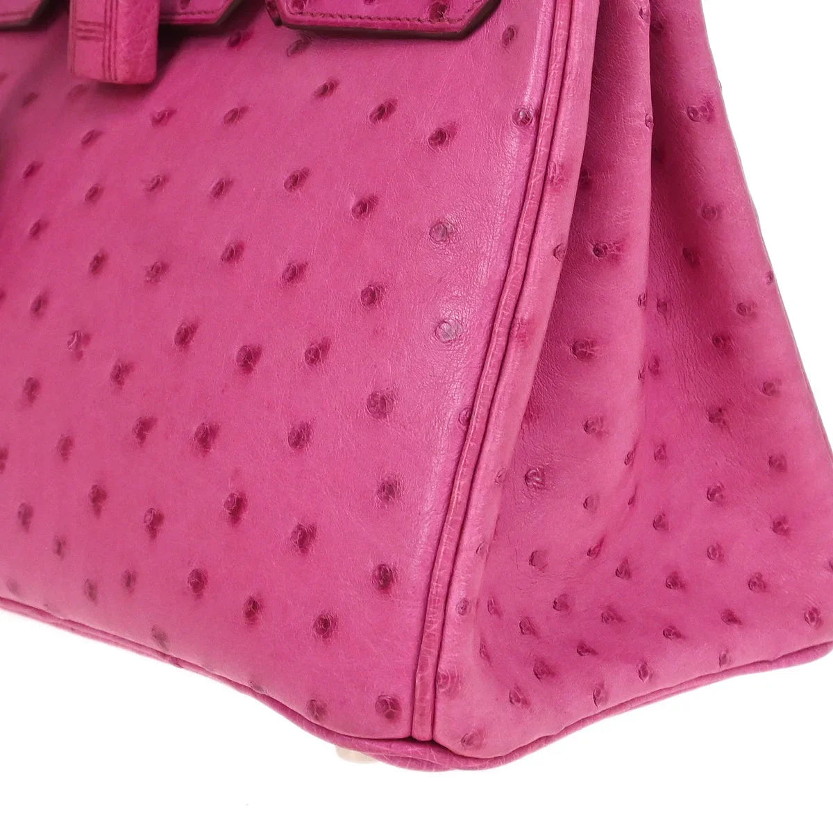 Hermes * Fuschia Pink Ostrich Birkin 25 Handbag
