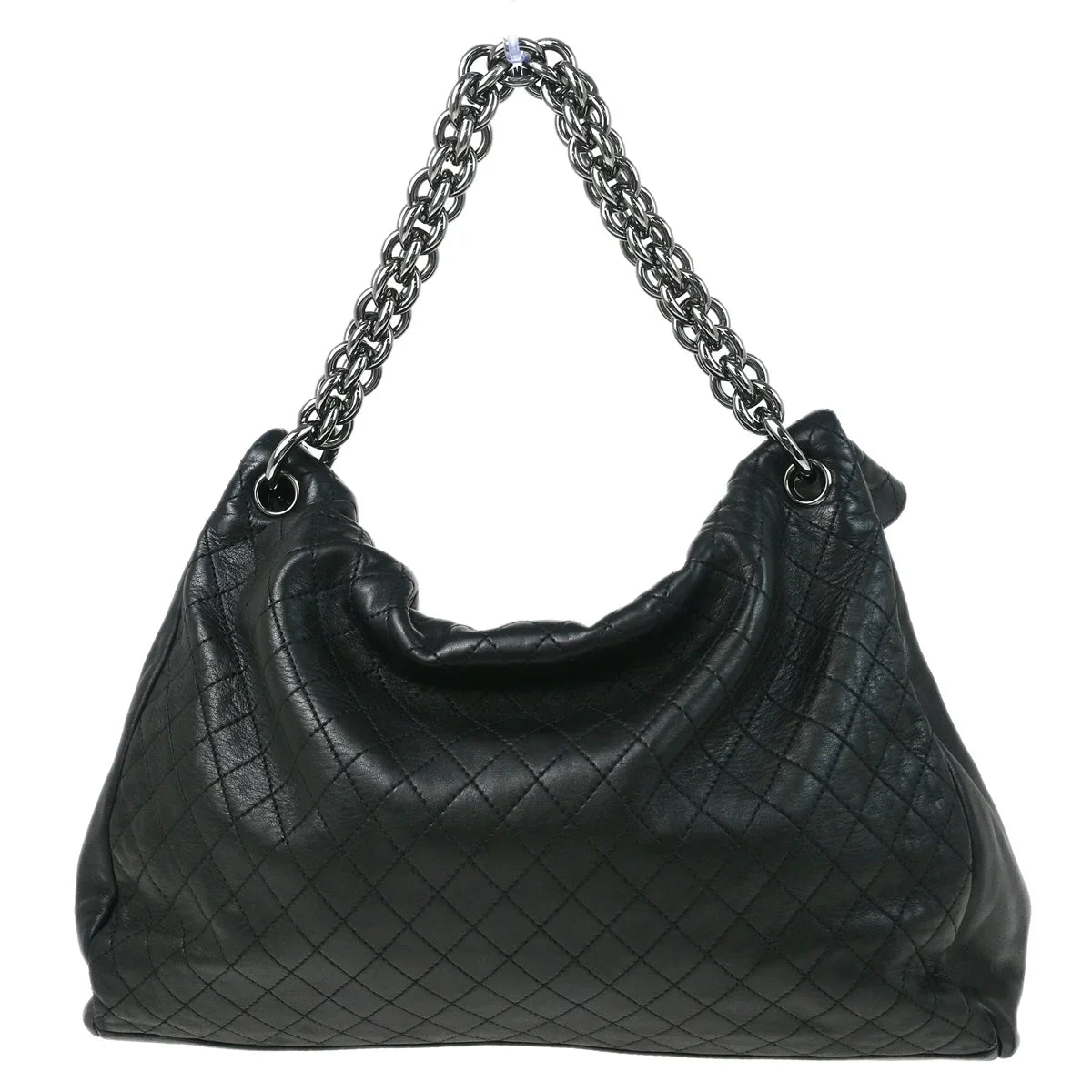 Chanel Black Lambskin Chain Shoulder Bag
