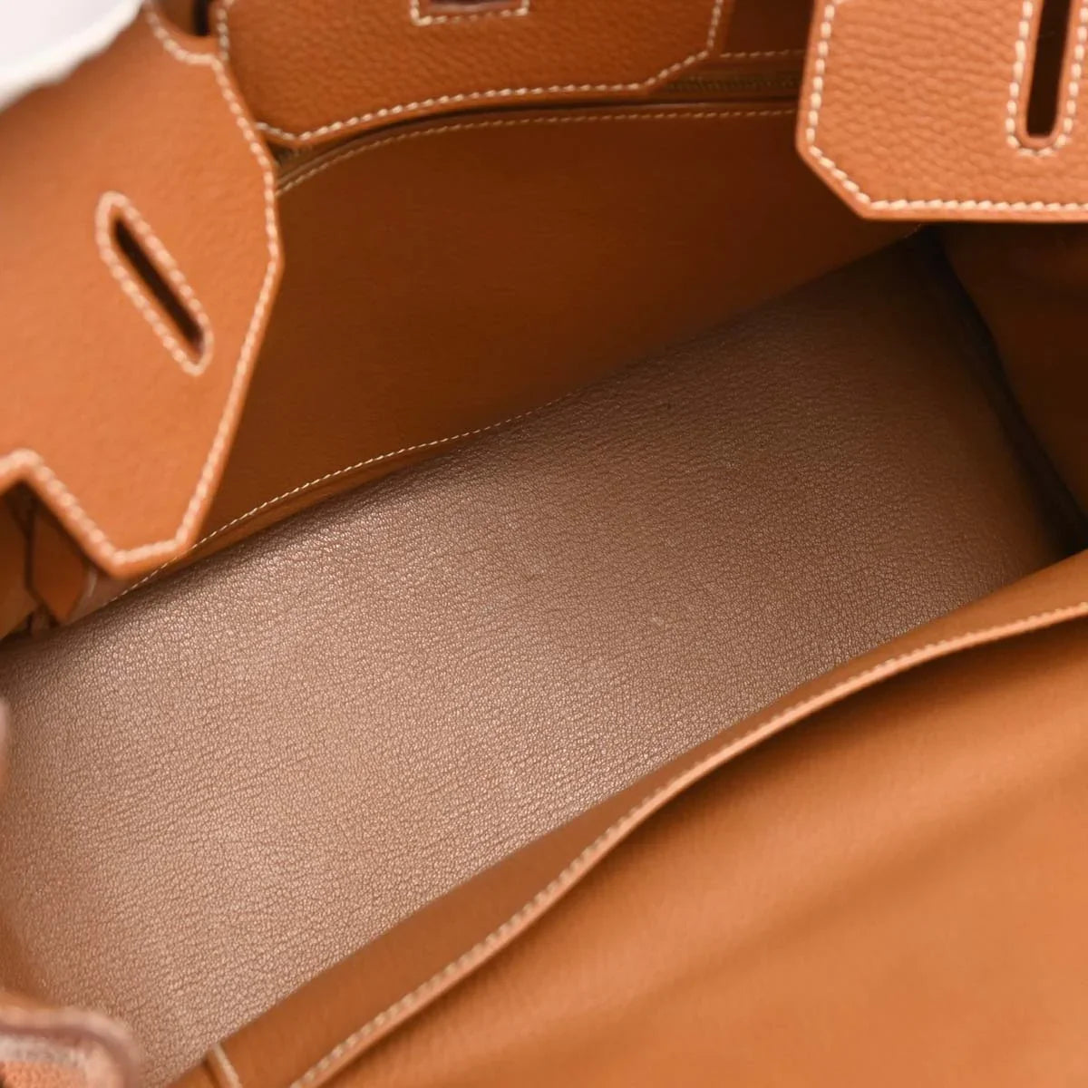 Hermes Gold Togo Birkin 35 Handbag