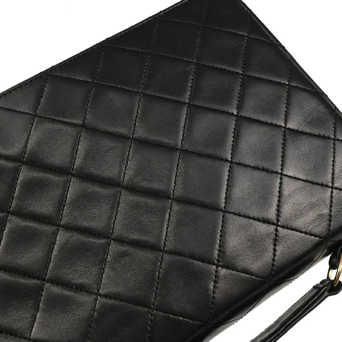 Chanel Black Lambskin 2way Shoulder Handbag