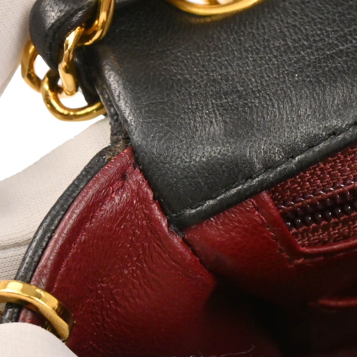 Chanel Black Lambskin Mini Classic Square Flap Shoulder Bag