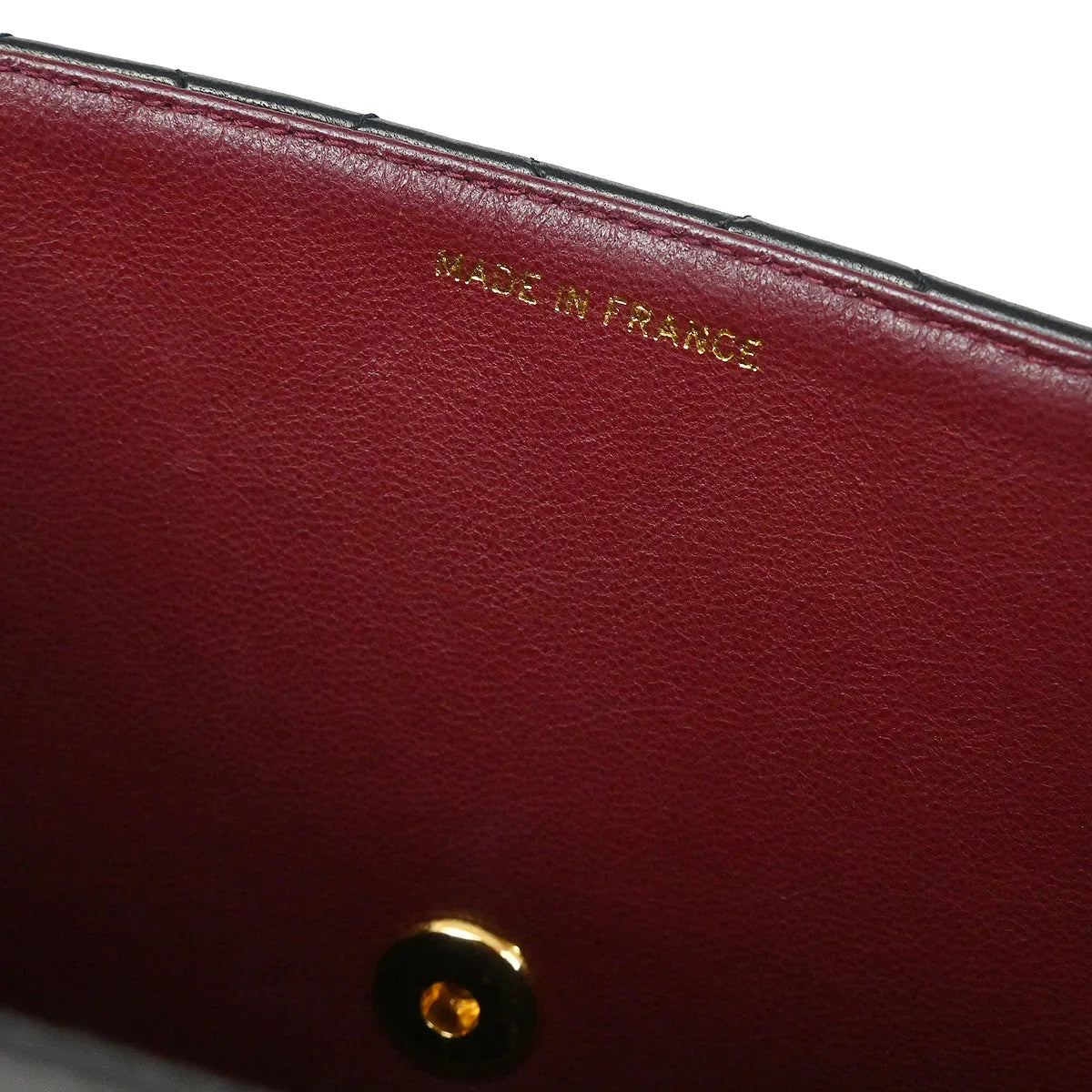 Chanel Black Lambskin Straight Flap Shoulder Bag
