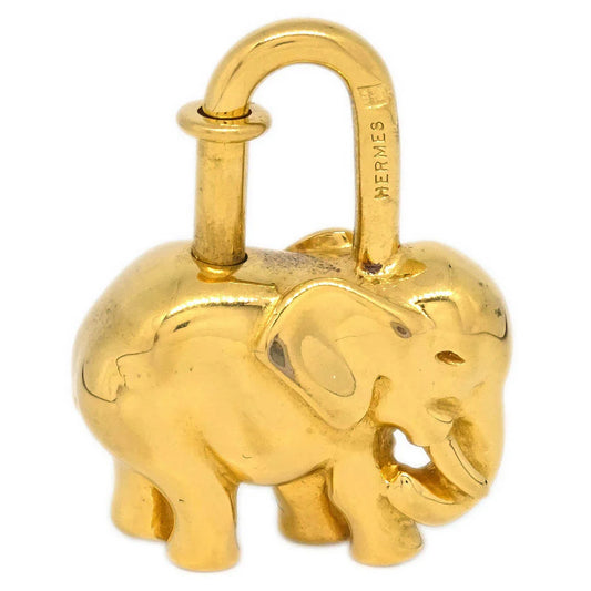Hermes 1988 Elephant Cadena Gold Small Good