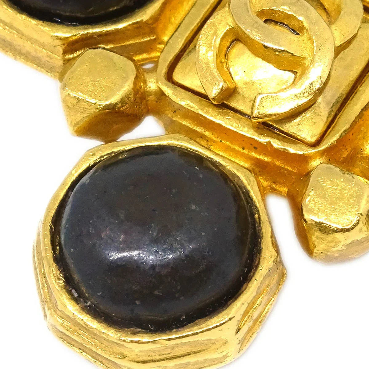 Chanel Rhombus Brooch Pin Gold 97A