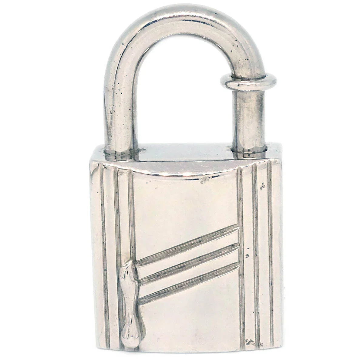 Hermes Annee Arbre 1998 Cadena Padlock Silver Small Good