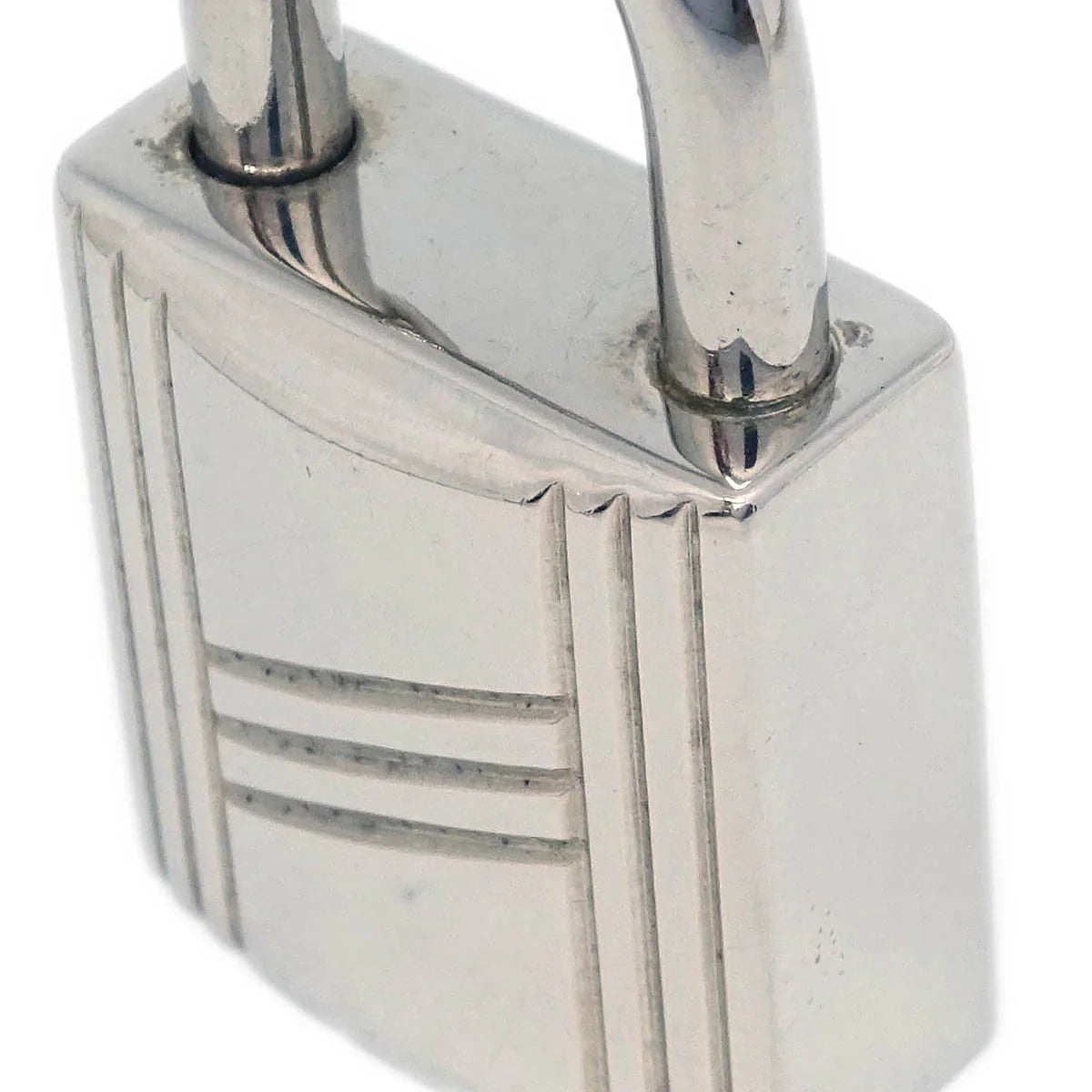 Hermes Annee Arbre 1998 Cadena Padlock Silver Small Good