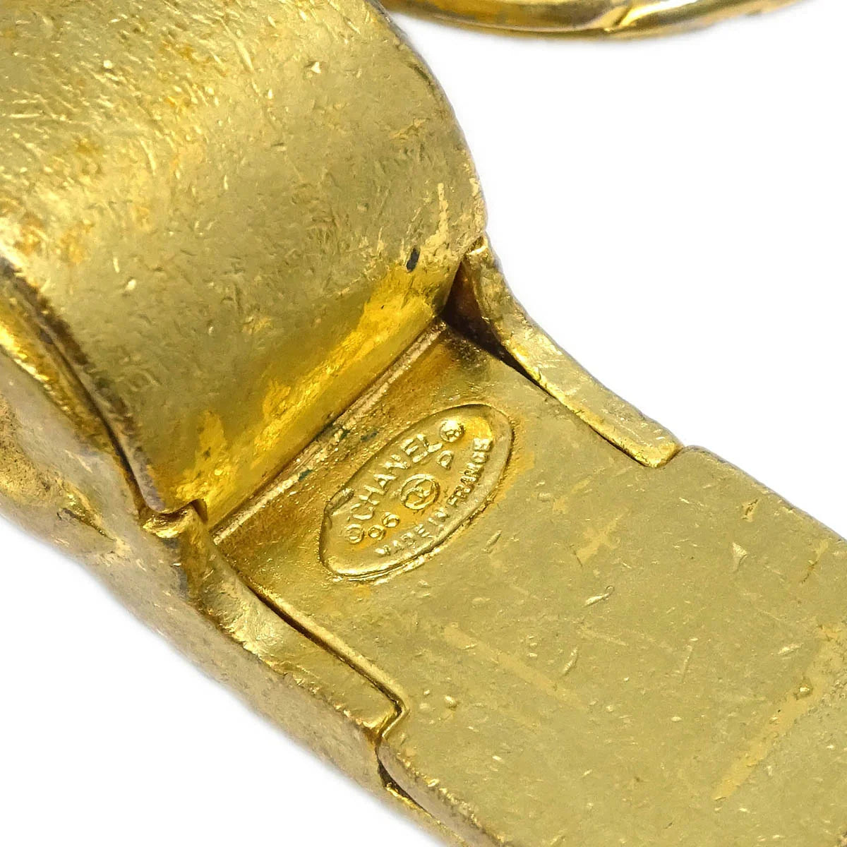 Chanel Gold Key Holder Whistle 96P Small Good