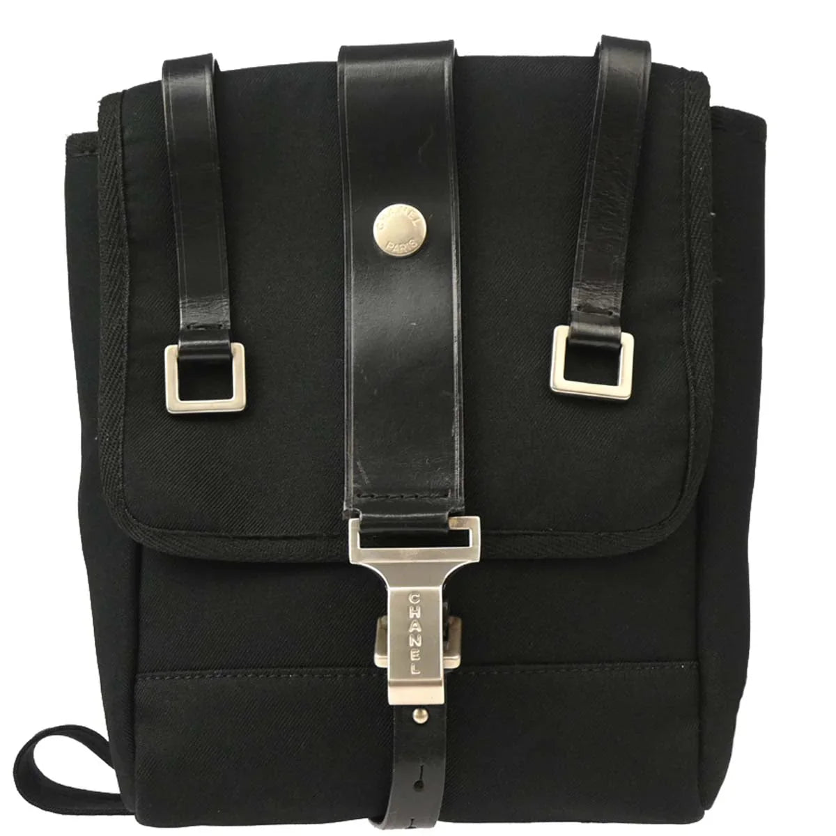 Chanel Black Canvas Sport Line Shoulder Bag
