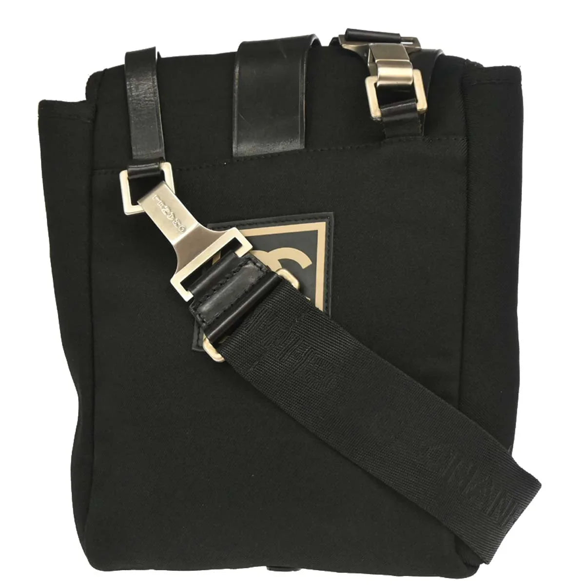Chanel Black Canvas Sport Line Shoulder Bag