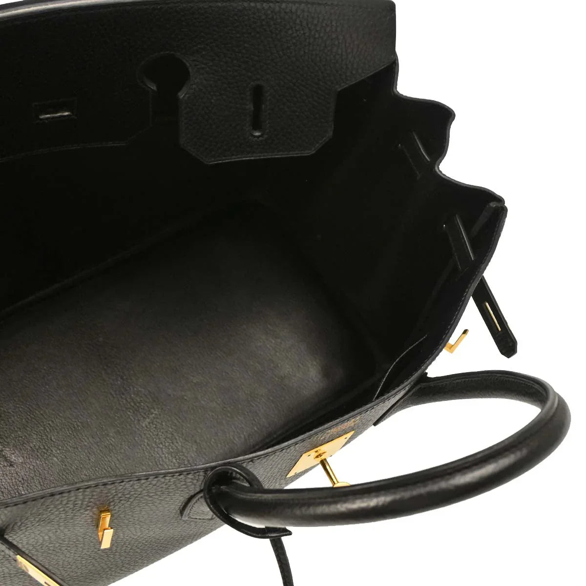 Hermes Black Ardennes Birkin 35 Handbag
