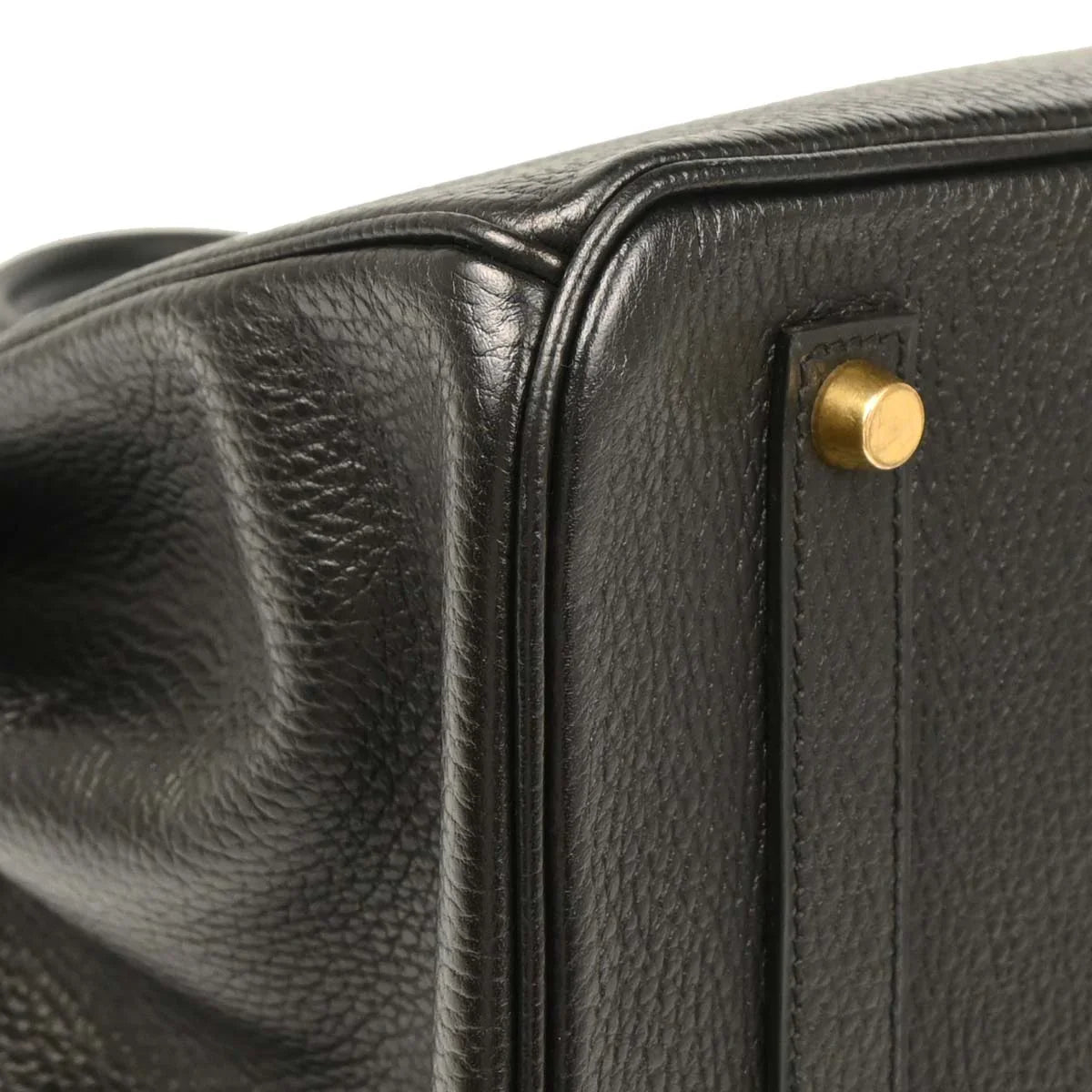 Hermes Black Ardennes Birkin 35 Handbag