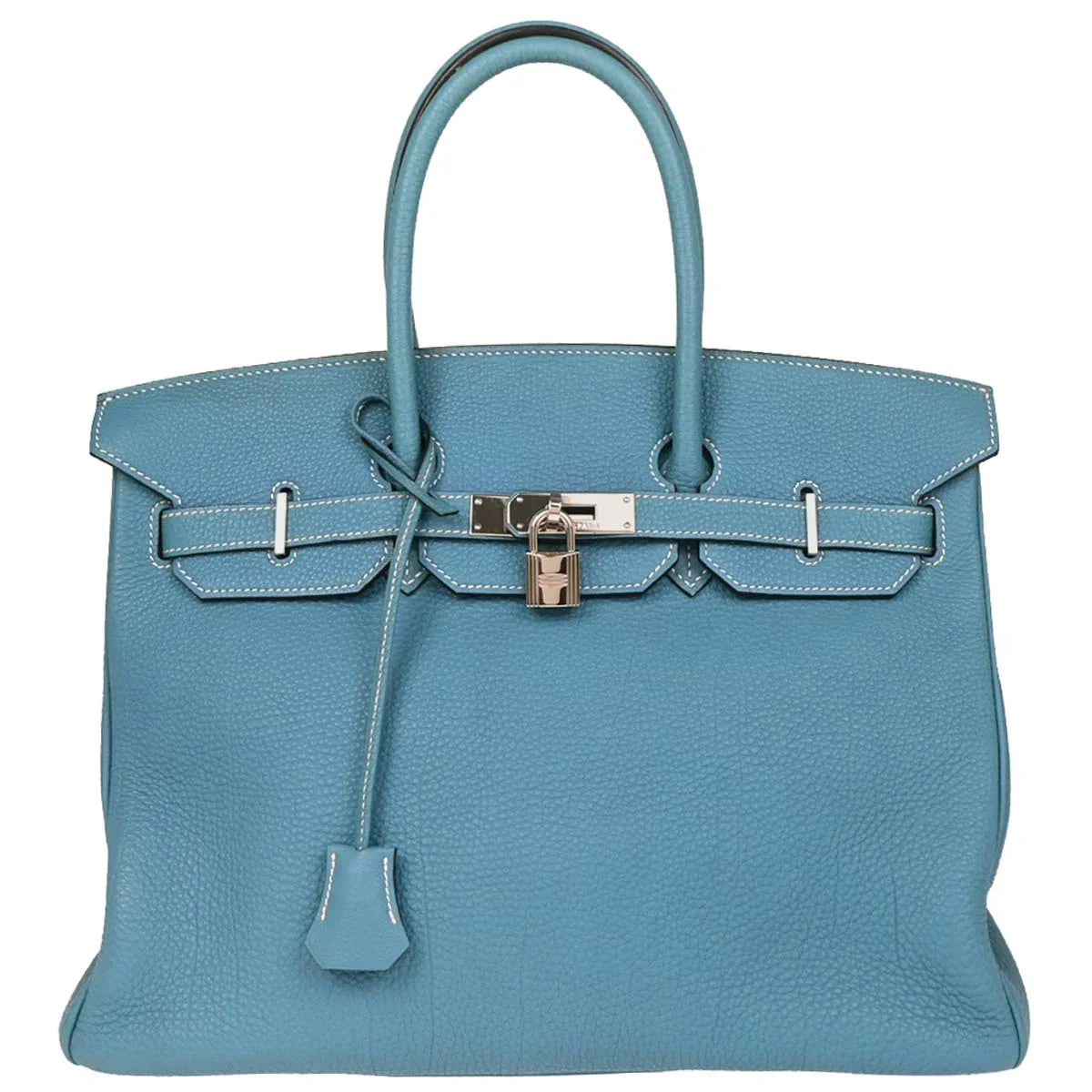 Hermes Blue Jean Togo Birkin 35 Handbag