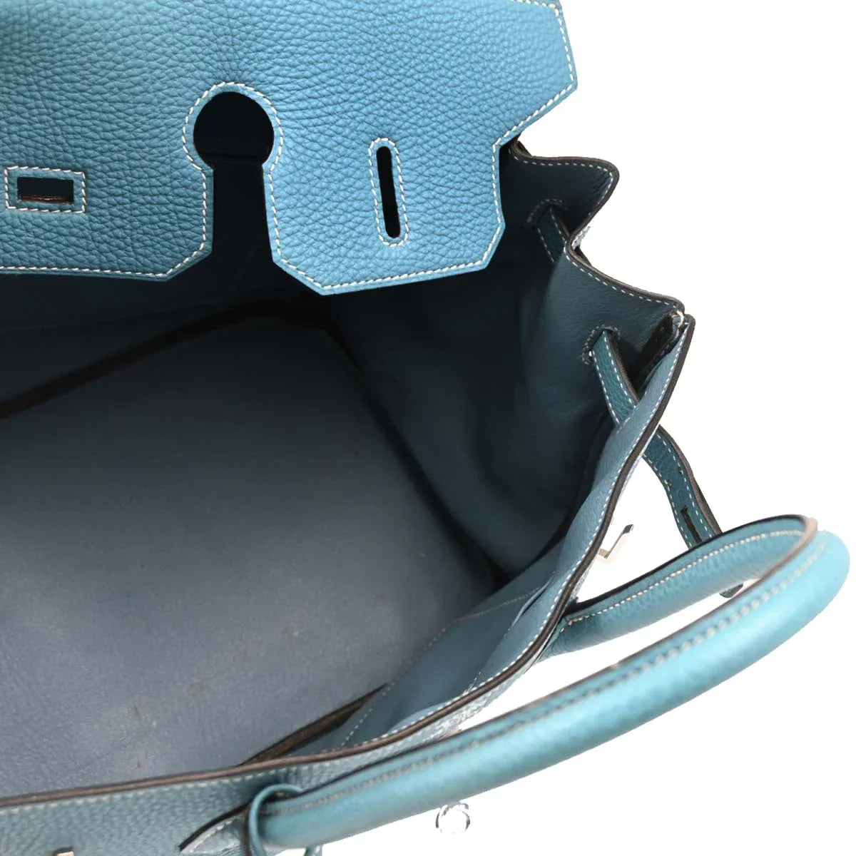 Hermes Blue Jean Togo Birkin 35 Handbag