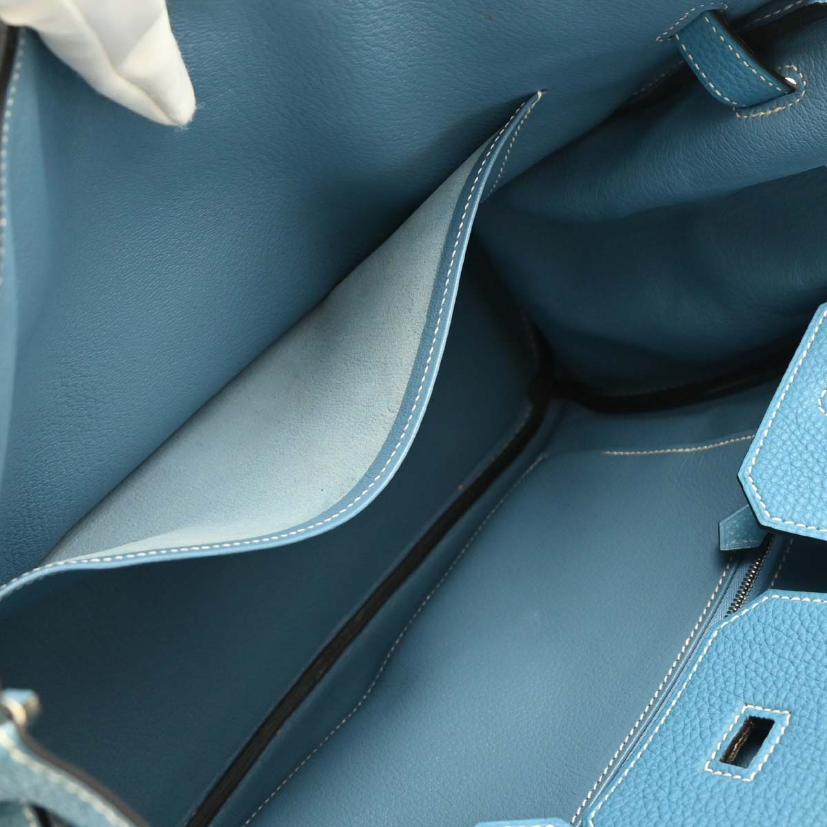 Hermes Blue Jean Togo Birkin 35 Handbag