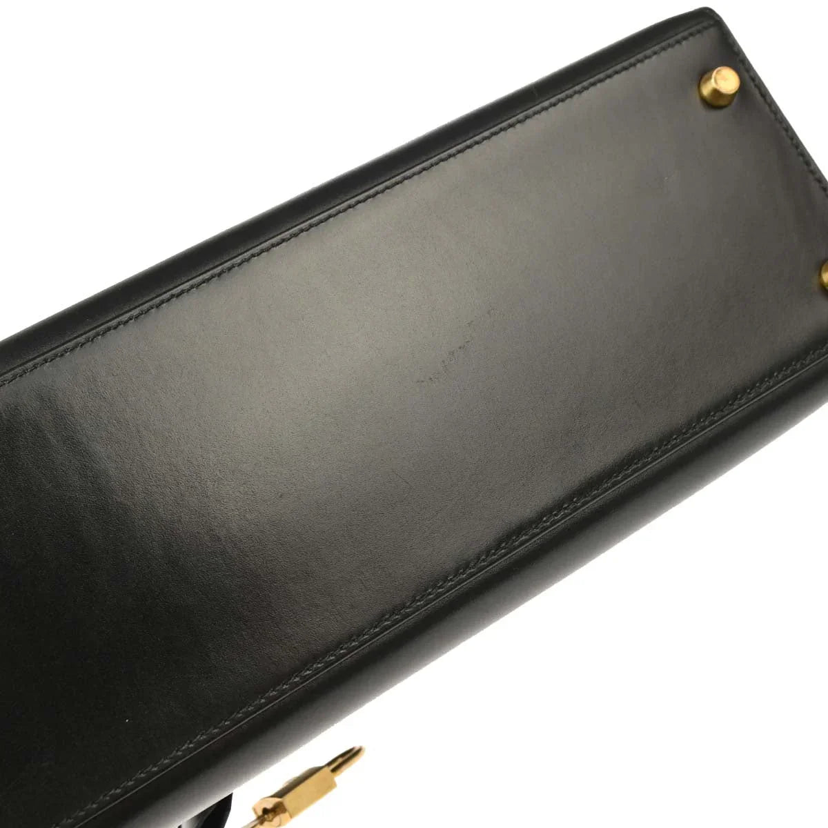 Hermes Black Box Calf Kelly 28 Sellier 2way Shoulder Handbag