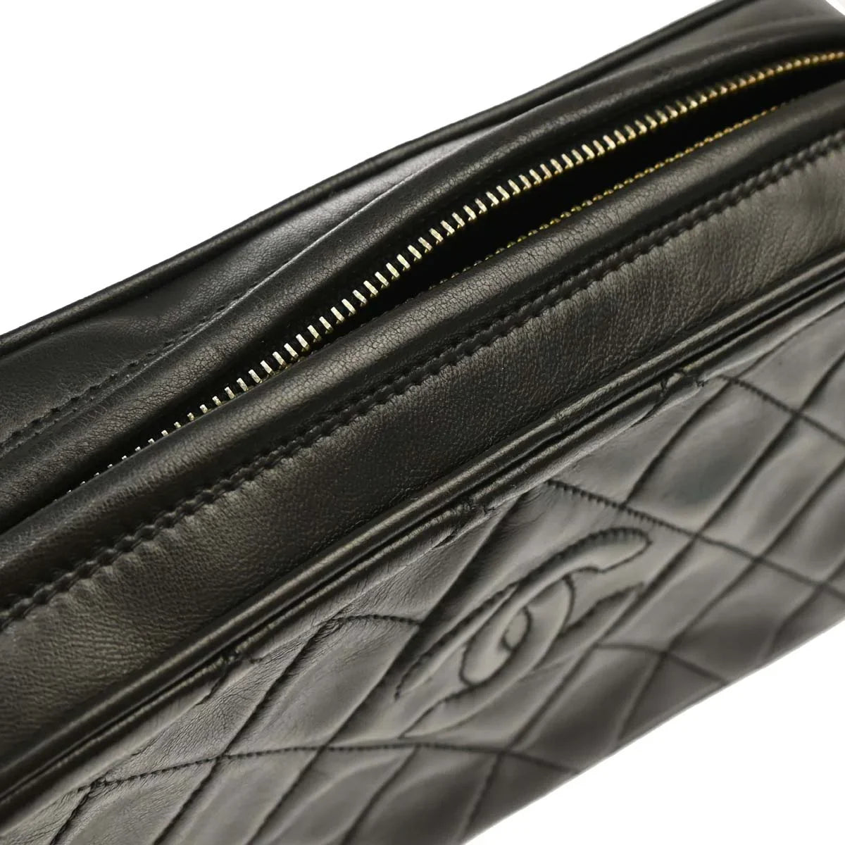 Chanel 1994-1996 Black Lambskin Camera Bag