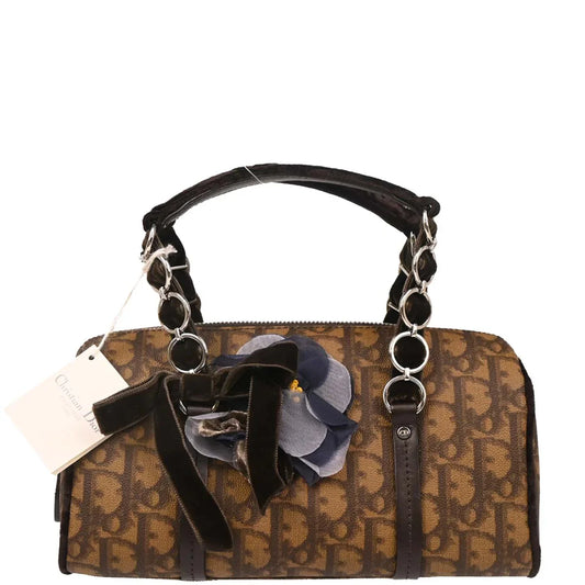 Christian Dior Brown PVC Trotter Romantic Handbag
