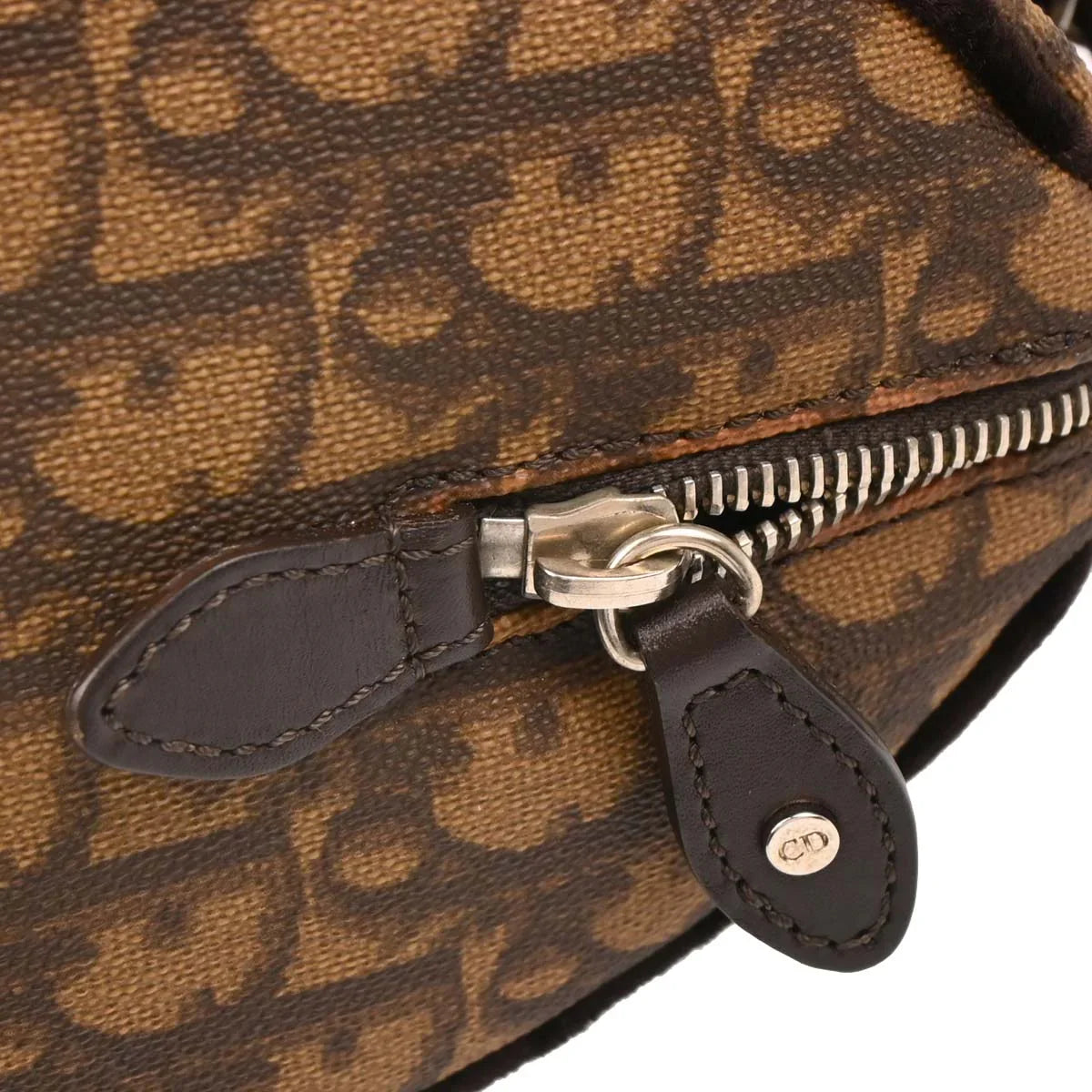 Christian Dior Brown PVC Trotter Romantic Handbag