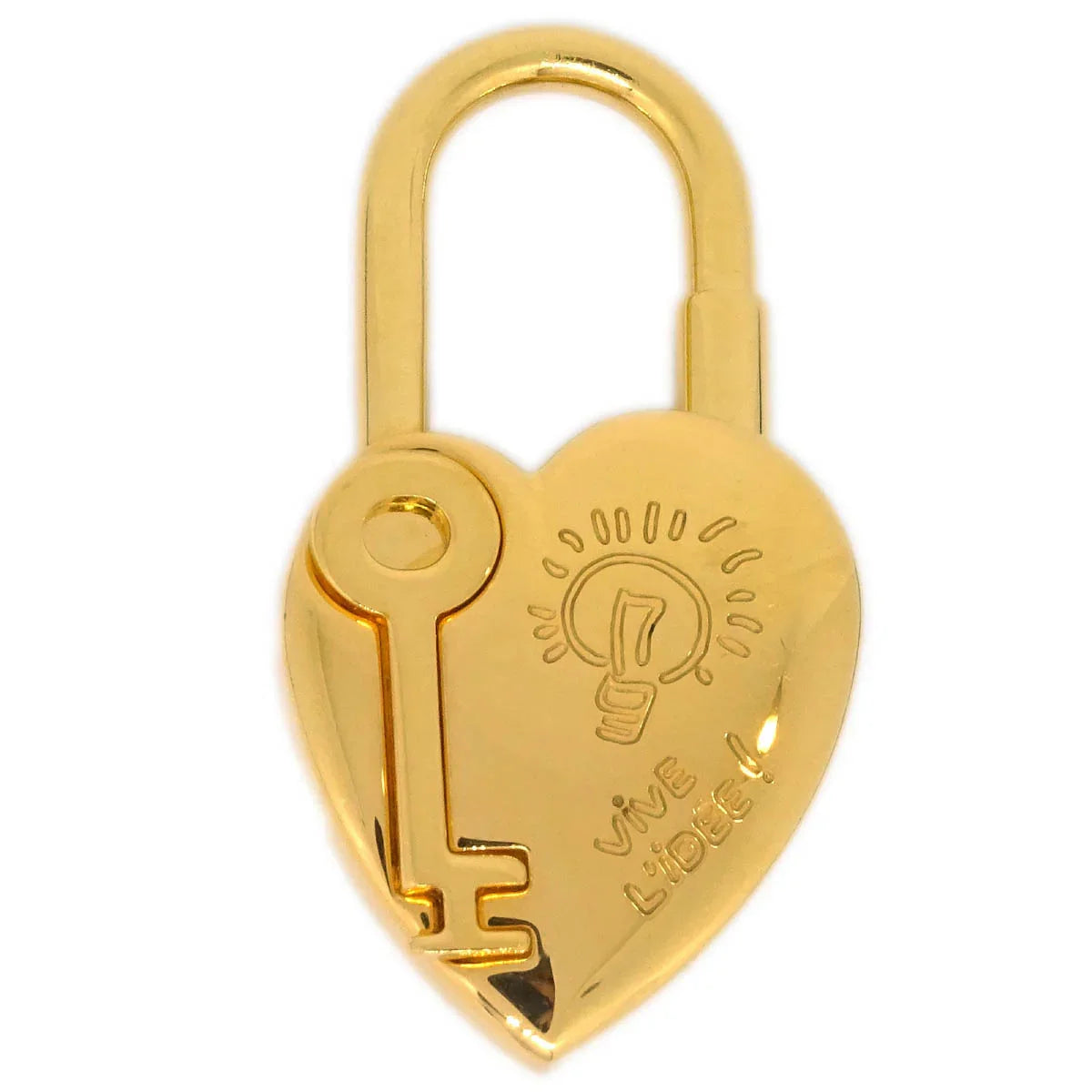 Hermes 2004 Annee De La Fantaisie Cadena Padlock Bag Charm Gold Small Good