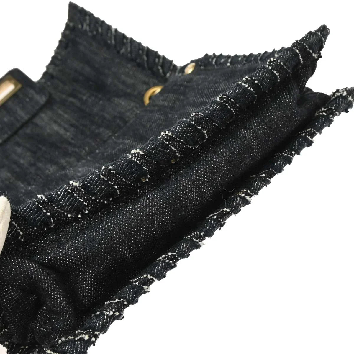 Chanel Indigo Denim Night Flight Mademoiselle Lock Shoulder Bag