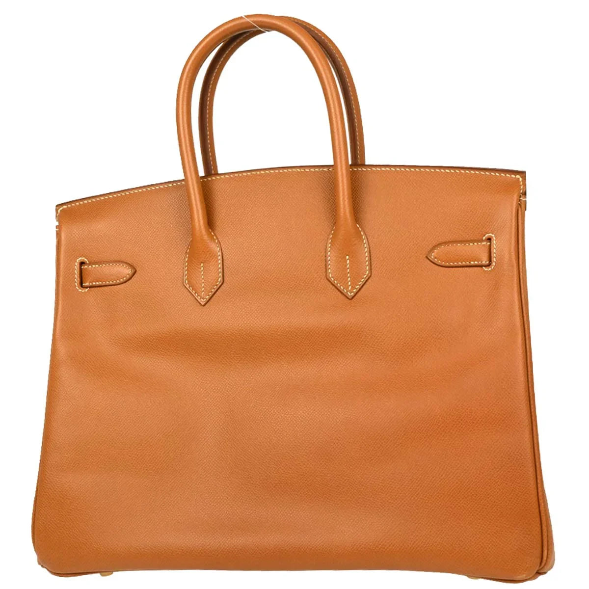 Hermes Gold Courchevel Birkin 35 Handbag