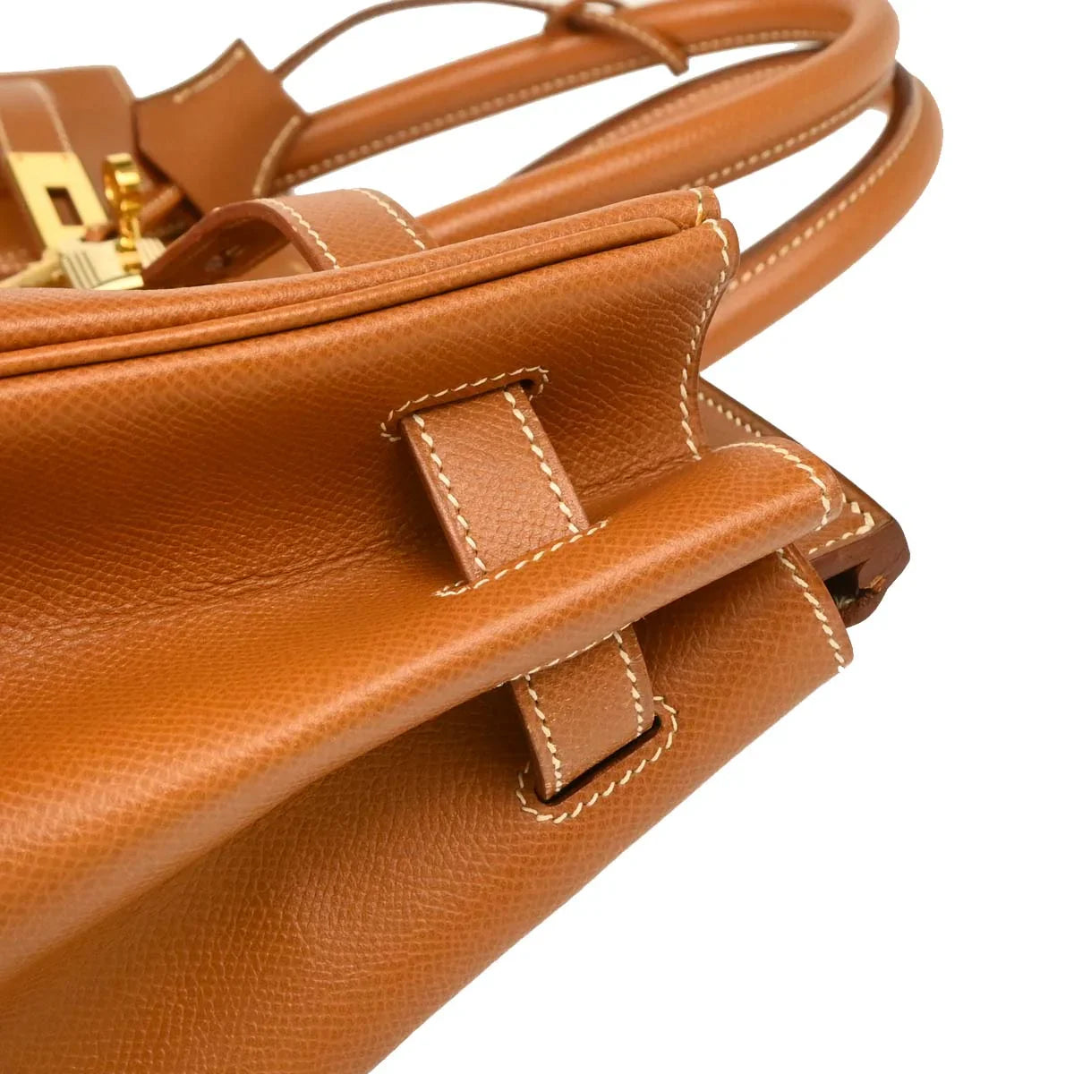 Hermes Gold Courchevel Birkin 35 Handbag