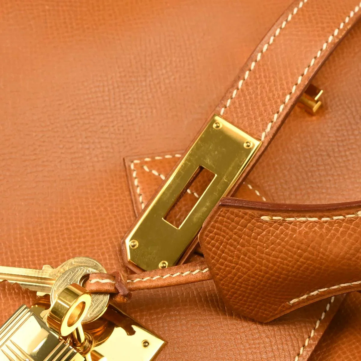 Hermes Gold Courchevel Birkin 35 Handbag