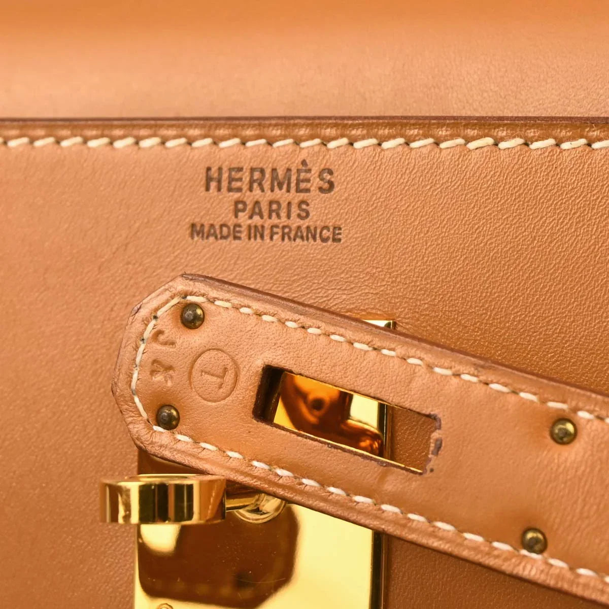 Hermes Gold Box Calf Kelly 32 Retourne 2way Shoulder Handbag