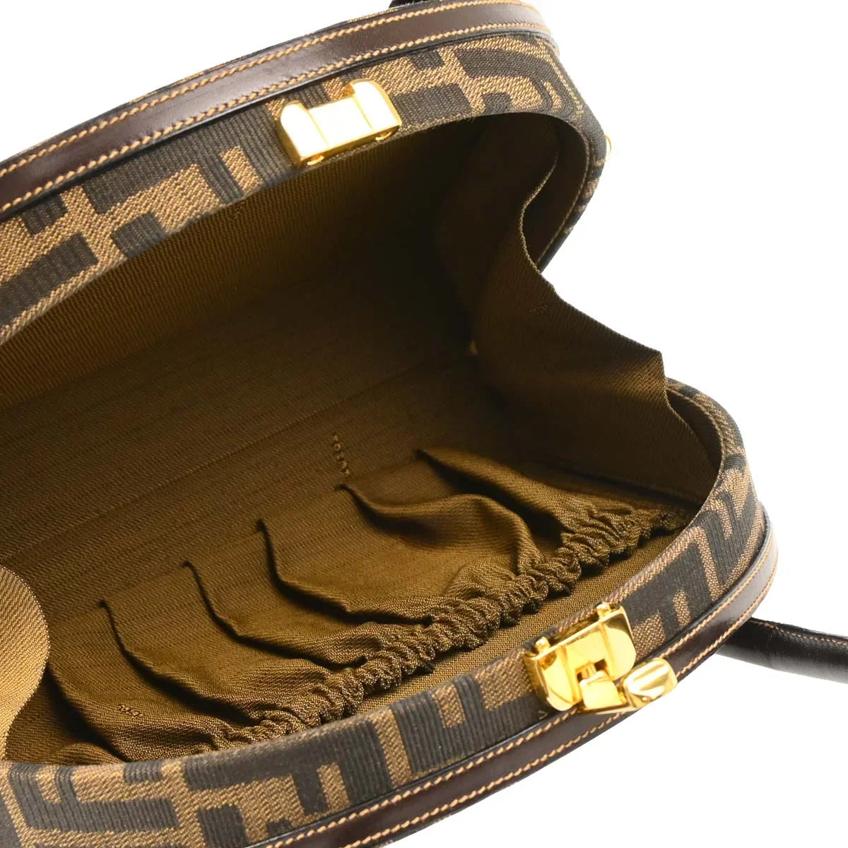 Fendi Brown Zucca 2way Shoulder Handbag