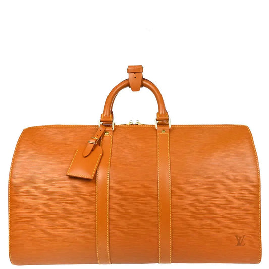 Louis Vuitton Brown Epi Keepall 45 Travel Handbag M42978