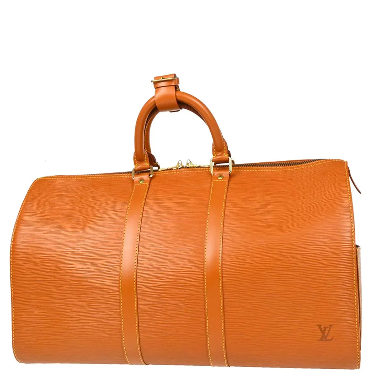 Louis Vuitton Brown Epi Keepall 45 Travel Handbag M42978