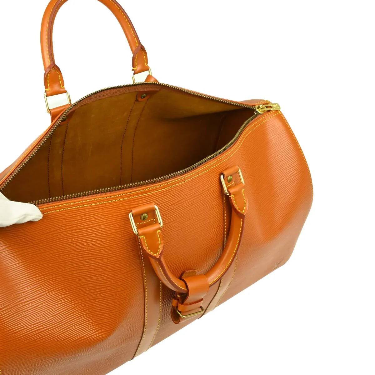 Louis Vuitton Brown Epi Keepall 45 Travel Handbag M42978