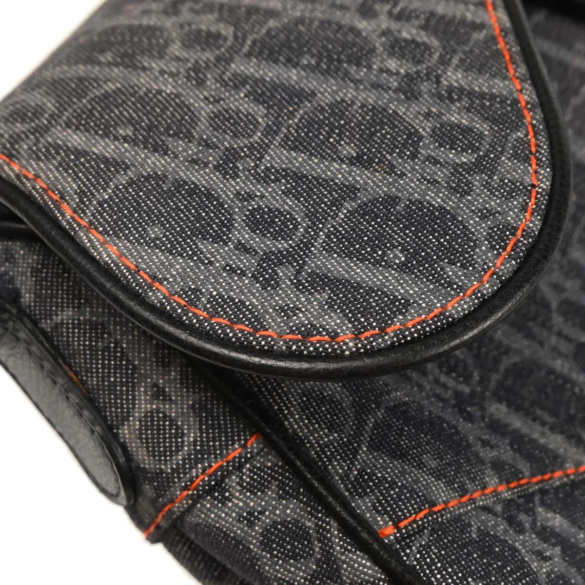 Christian Dior Navy Flight Trotter Saddle Handbag