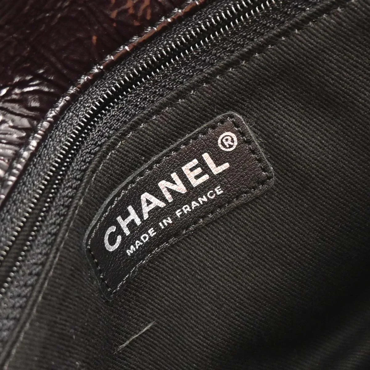 Chanel 2006-2008 Black Patent Leather Shoulder Bag