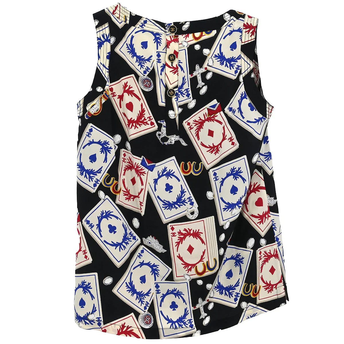 Chanel 1990 Sleeveless Top Black #40