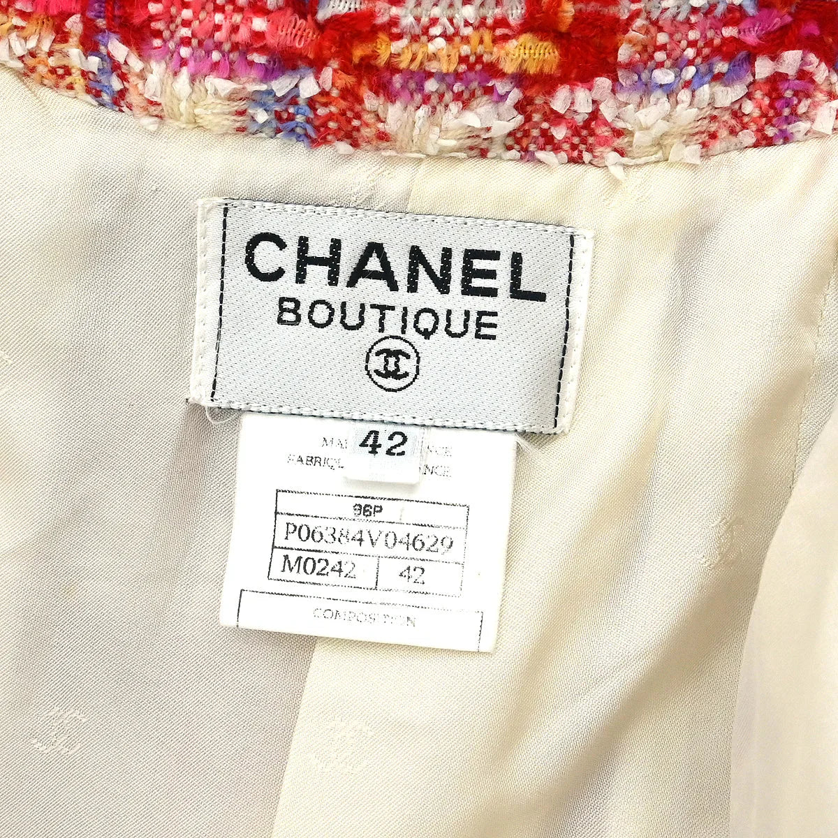 Chanel 1996 Jacket Coat Red #42