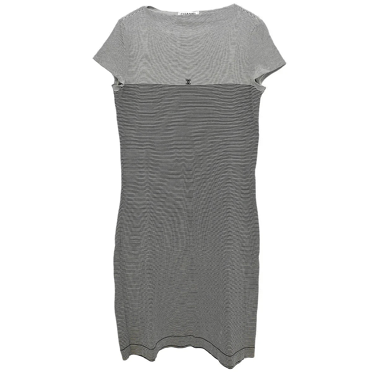 Chanel 1997 Short Sleeve Dress Black #42