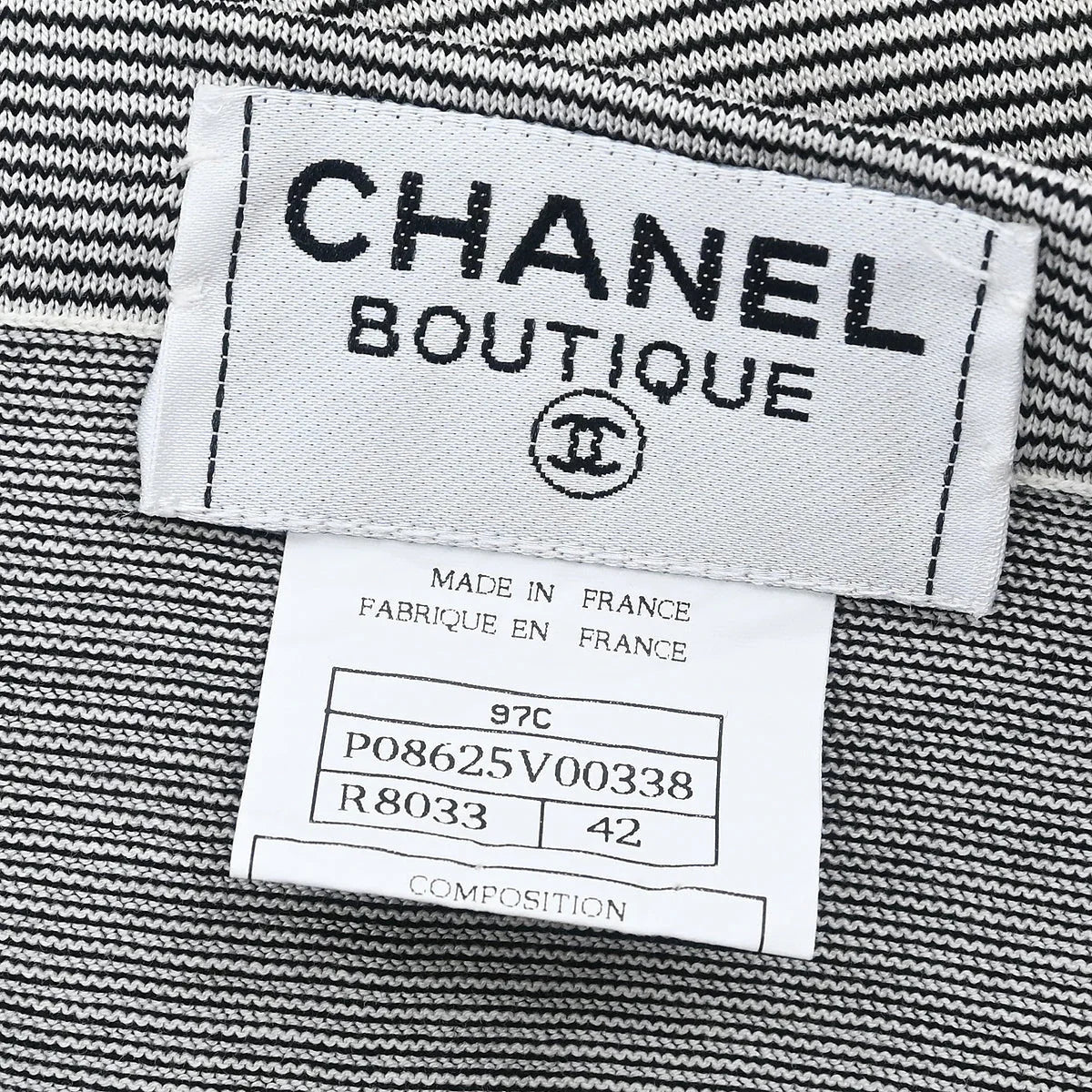 Chanel 1997 Short Sleeve Dress Black #42